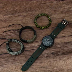 4pcs Quartz Watch for Men & - Stylish Wristwatch with Nylon Strap
