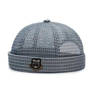 New Large Mesh Breathable Brimless Melon Skin Hat